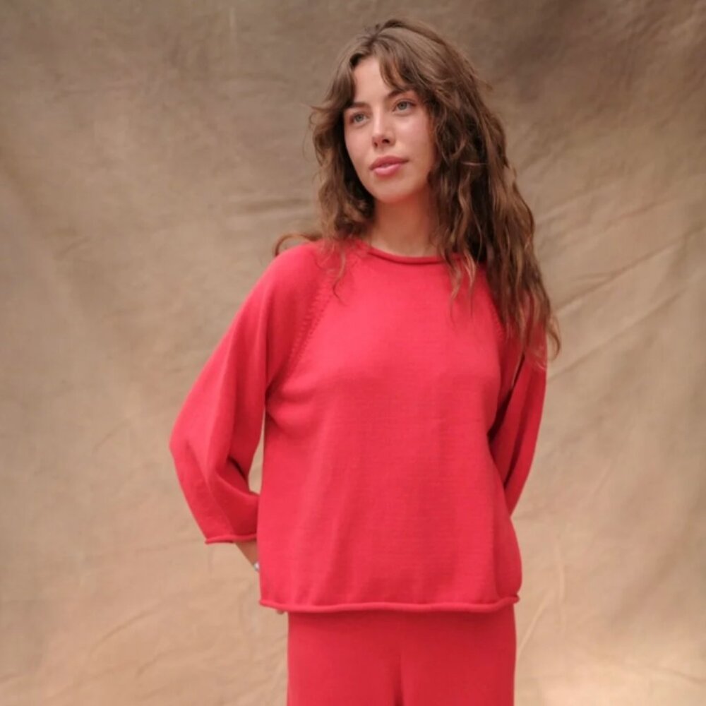 Sønderhaus Jeanie Sweater - Cherry Red
